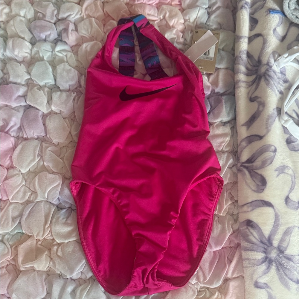 Nike Fuchsia One-Piece Swimsuit